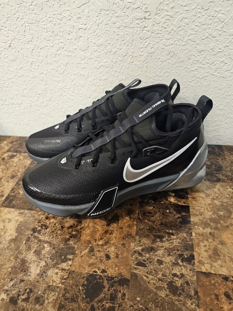 New Nike Men's 7.5 Force Zoom Trout 9 Elite Metal Baseball Cleats Black FB2906-003
