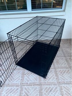 Large pet crate 42” long 28” wide 30” tall dog cage kennel