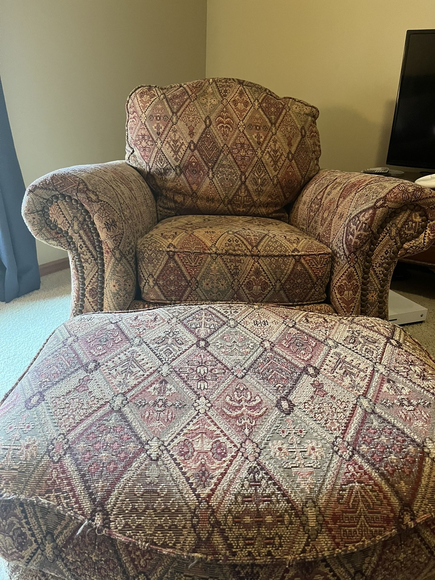 Chair & Ottoman - Ethan Allen