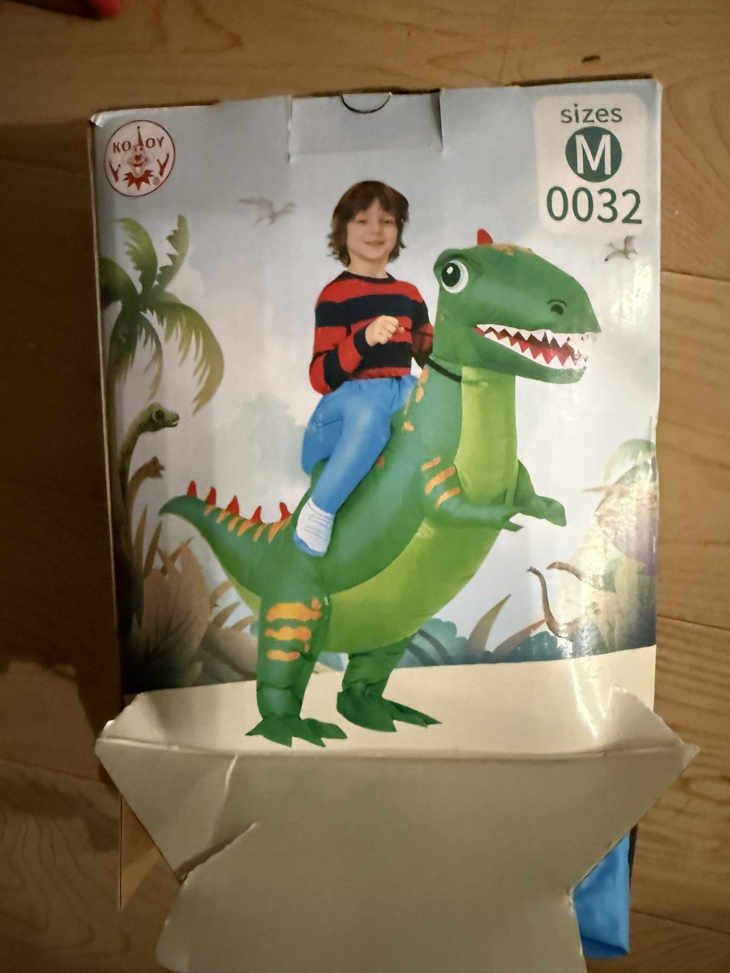 Inflatable Dino Rider Costume
