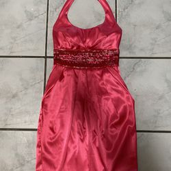 Pink Silk Dress for Prom, Birthday, Wedding Dress Size XS/SM