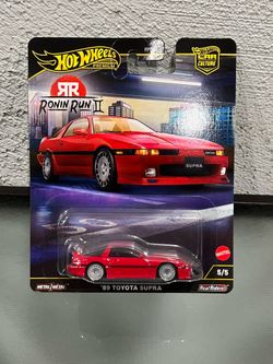 Hot Wheels Premium 89 Toyota Supra Red Car Culture Ronin Run II
