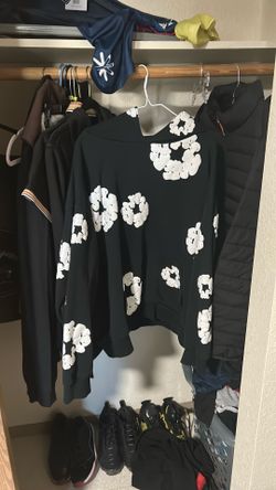 Black/white denim tears XL