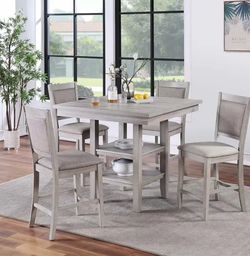 Counter height dining table set