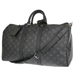 Louis Vuitton Monogram Eclipse Keepall 45 Bandouliere Duffle Bag 