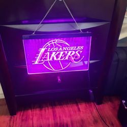 Laker LED PURPLE SIGN Nice !!