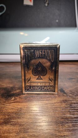 The weeknd after hours playing cards