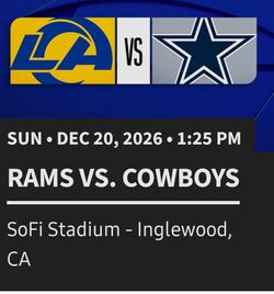 Rams vsCowboys, KC, & Packers
