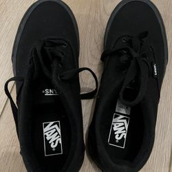 Kids Vans Black Low Top