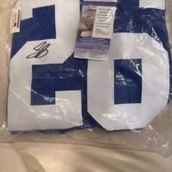 Signed Saquon Barkley Rookie JerseyJSA