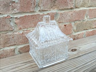 Vintage Goebel "Hansel & Gretel" Crystal Ginger Bread House Candy Jar