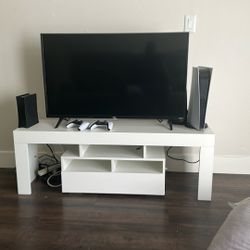 TV Stand w/ Built In Drawer+ LED Color Lights -$100 Firm, Must Go By 7/1 