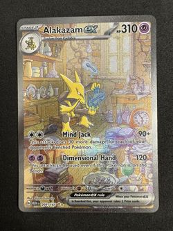 Alakazam ex 201/165 Sv: Scarlet & Violet 151 Illustration Rare NM