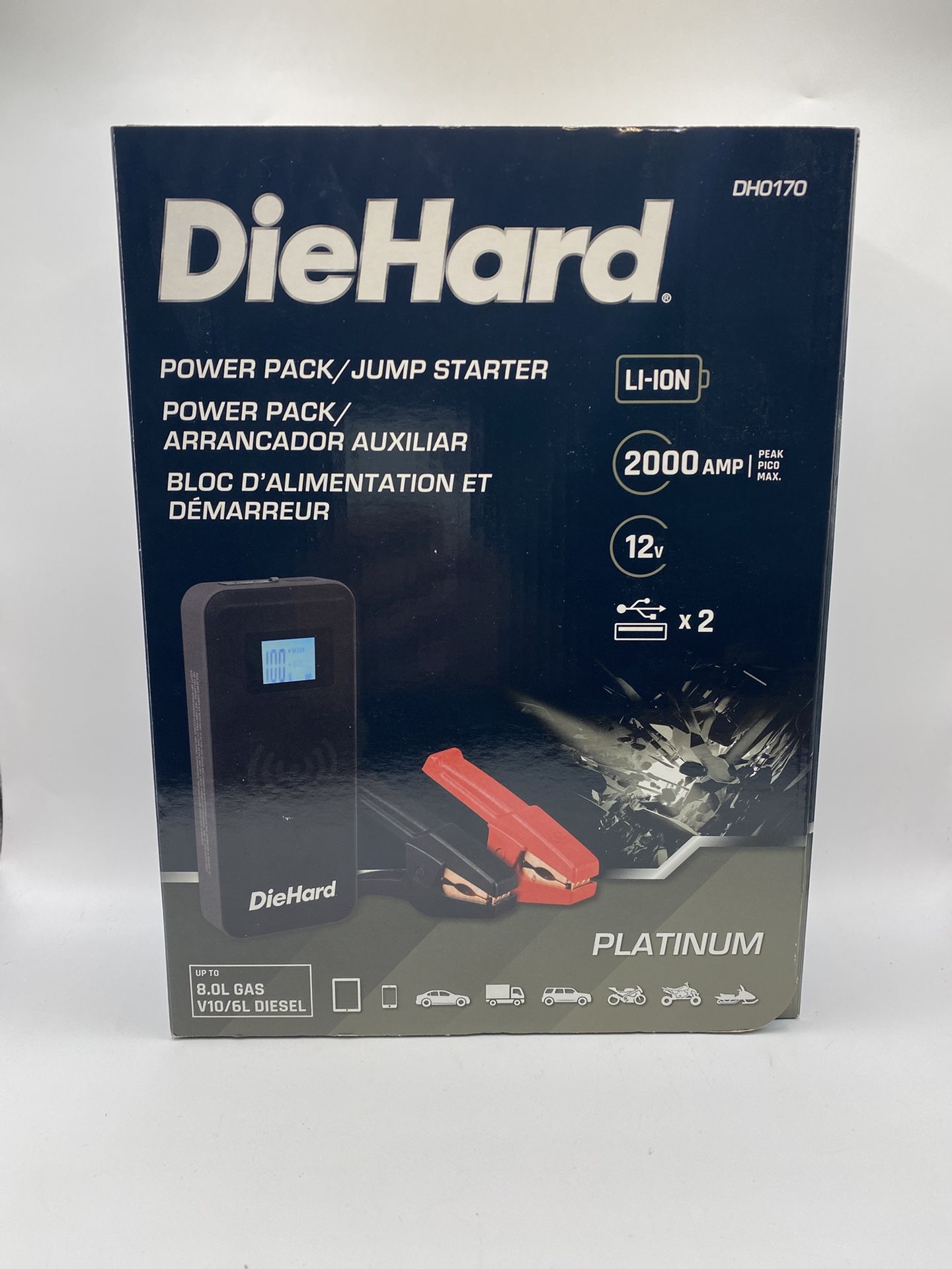 DieHard 2000 Peak Amp Lithium Jump Starter, DH0170