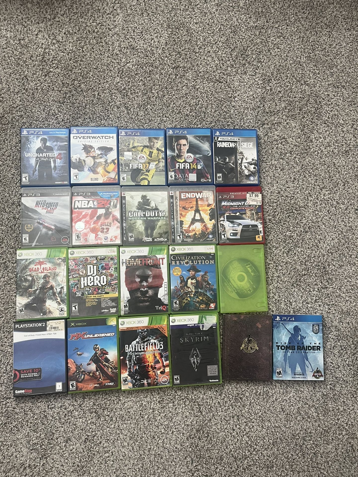 XBOX/360 PS2/3/4 Games
