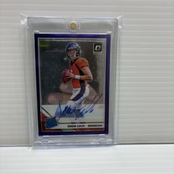 Drew Lock 2019 Donruss Optic Rated Rookies Auto Purple Stars  #11/25 Broncos 
