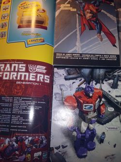 Superman and transformers comic books