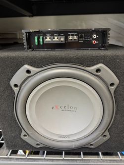 Kenwood Excelon Reference Series 10" Oversized Subwoofer Car Audio Amplifier A compact Class-D Kenwood Excelon X502-1