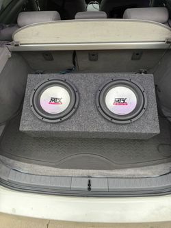 MTX Audio Dual Subwoofer Enclosure