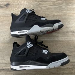 Jordan 4 Black Canvas 