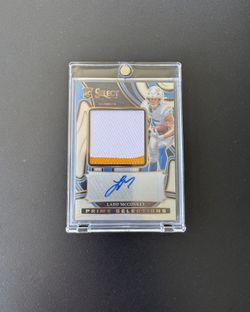 2024 Panini Select Ladd McConkey RPA Auto /99 RC ROOKIE CHARGERS  JRSS-LMY