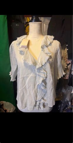 Down Henri top (Alice Blue) XS new with tags