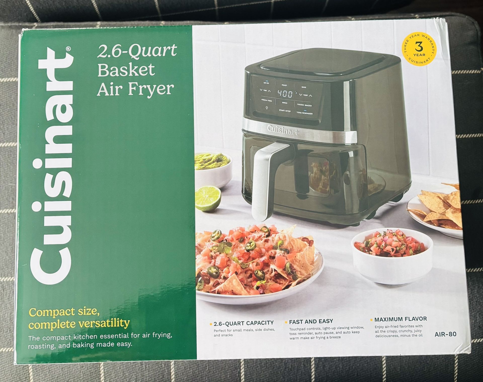 Cuisinart Air Fryer Oven, 2.6-Qt Basket Stainless Steel Air Fryer