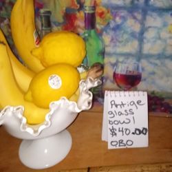 Antique Glass Bowl 