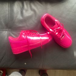 All Pink Air Forces  Size 8 Girls 
