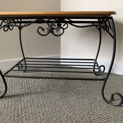 Longaberger Wrought Iron Side Table/Stand