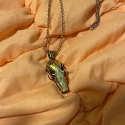 Gold Animal Skull Chain Necklace