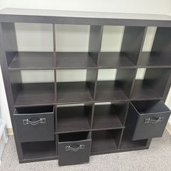 Bookshelf Bookcase 5’H x 5’L x 15”D