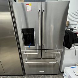KitchenAid Stainless Steel 5 Door Refrigerator Open Box