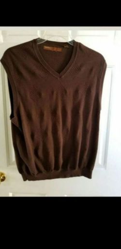 Perry Ellis Men's Vest. 100% cotton. Size XL.