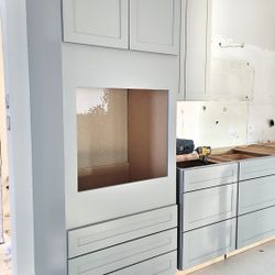 Microwave Oven Combo Cabinet