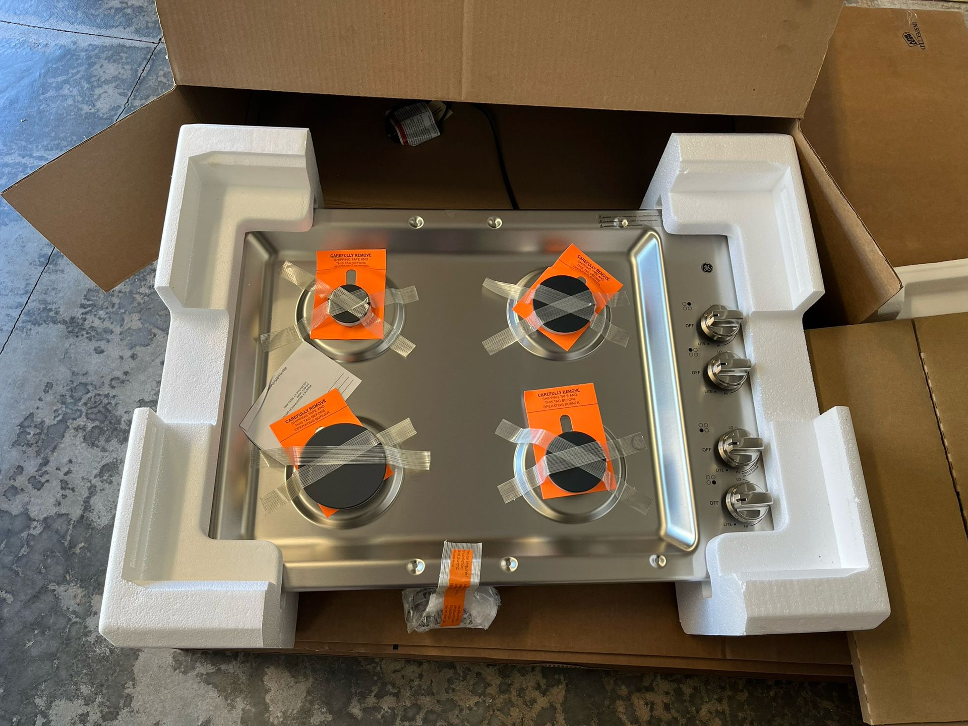 Brand New GE 30” Gas Cooktop