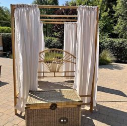 1970’s Vintage Rattan Bed Frame