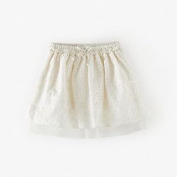 Zara tulle embroidered Skirt