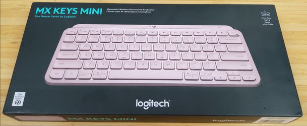 Brand New in Box! Logitech MX Keys Mini -Minimalist Wireless Illuminated Keyboard - Color: Rose
Rose English US (QWERTY) Model: (contact info removed)