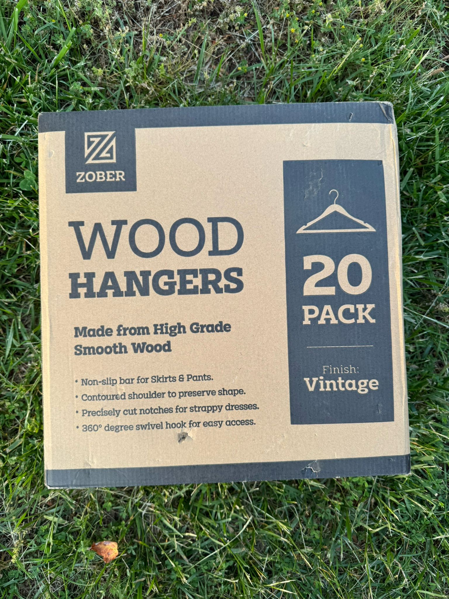 Zober Wooden Coat Hangers Brand In Box