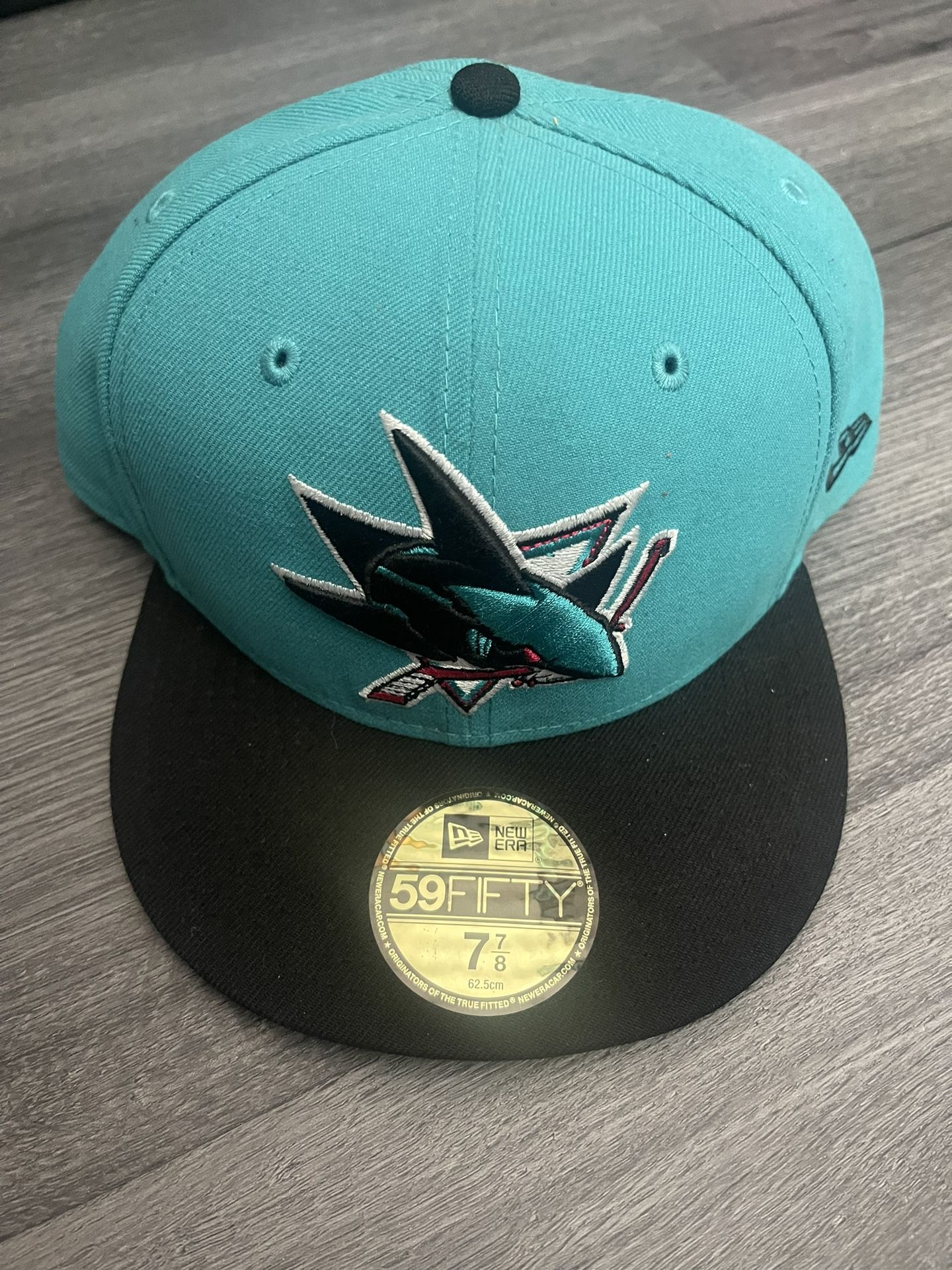 San Jose Sharks Fitted Hat Size 7 7/8