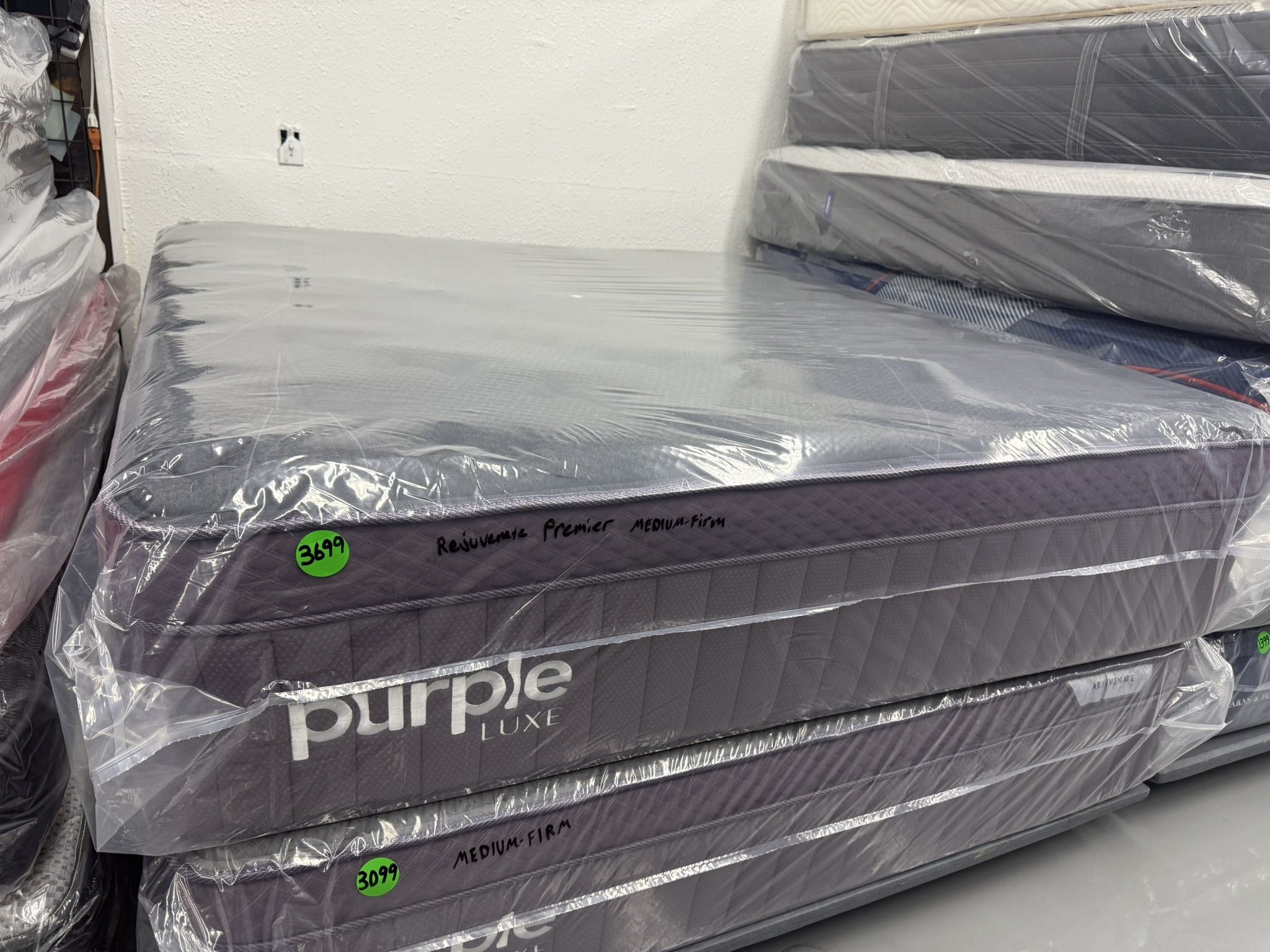 KING SIZE PURPLE LUXE REJUVENATE PREMIER MATTRESS & BOX SPRINGS BED SET