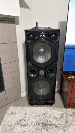 Karaoke Maxpower Dual Woofer Party Speaker Tower