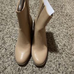 Beige Boots