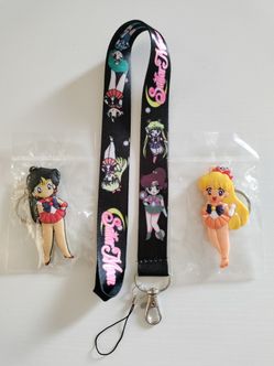 Sailor Moon Lanyard & Keychains Set