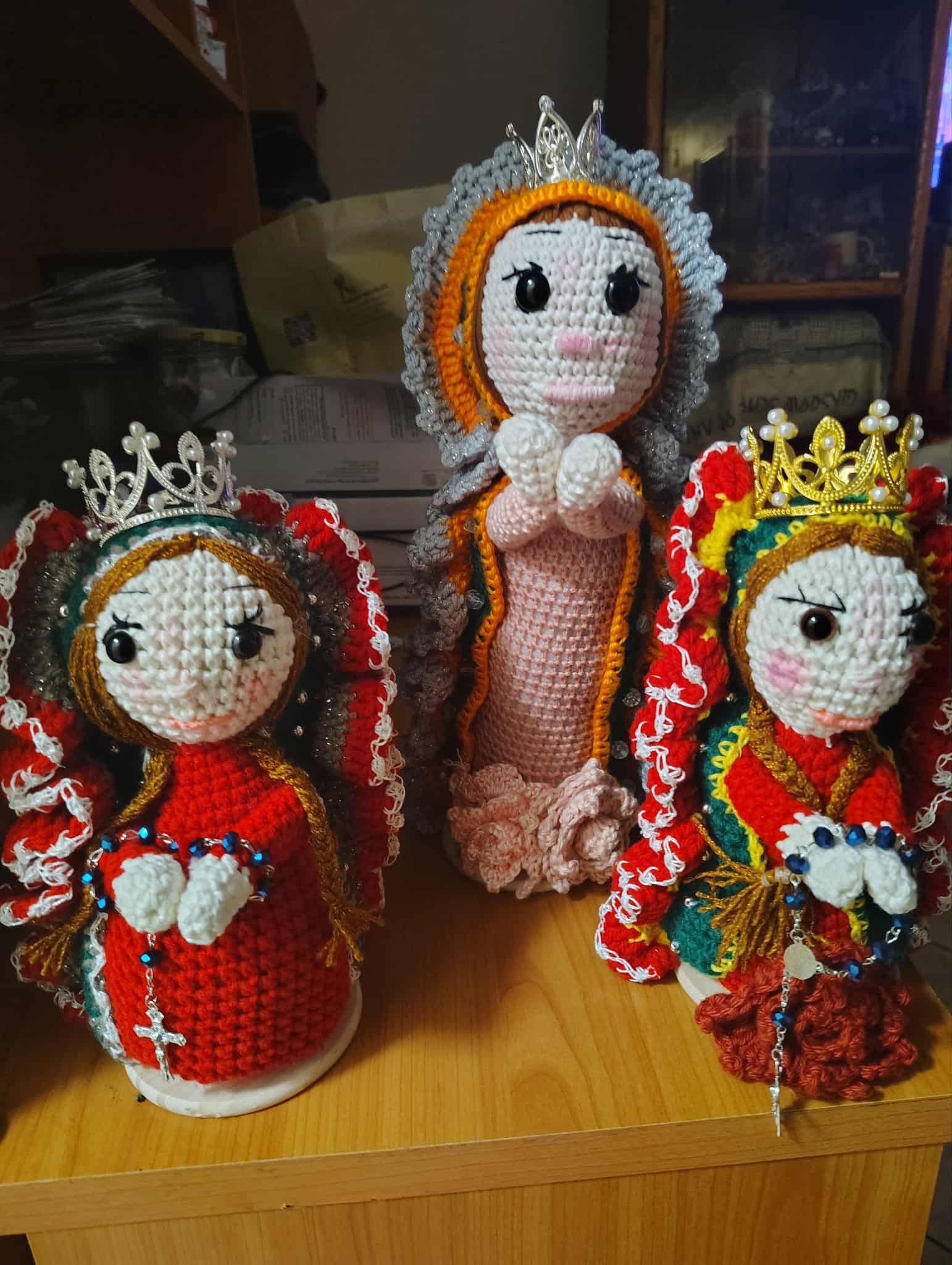 ✨ Handmade Crochet Virgin Mary Doll – Virgen de Guadalupe Style – By Norma Creations