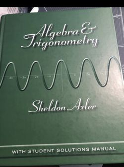 Algebra and trigonometry textbook