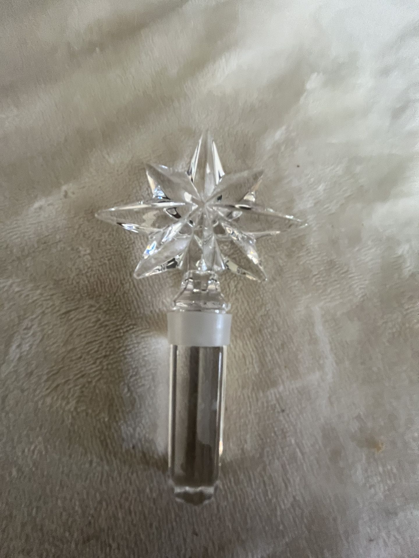 Waterford Crystal Star Bottle Stopper, Waterford Congratulations Star Bottle Stopper, Waterford Star Wine Bottle Stopper,