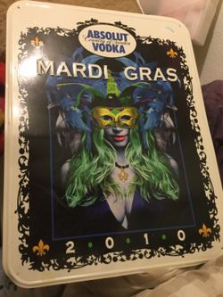 Absolut vodka Mardi Gras Bar Sign