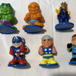 "Vintage Fisher-Price Little People Marvel Superheroes Set – 10 Figure Collection!"